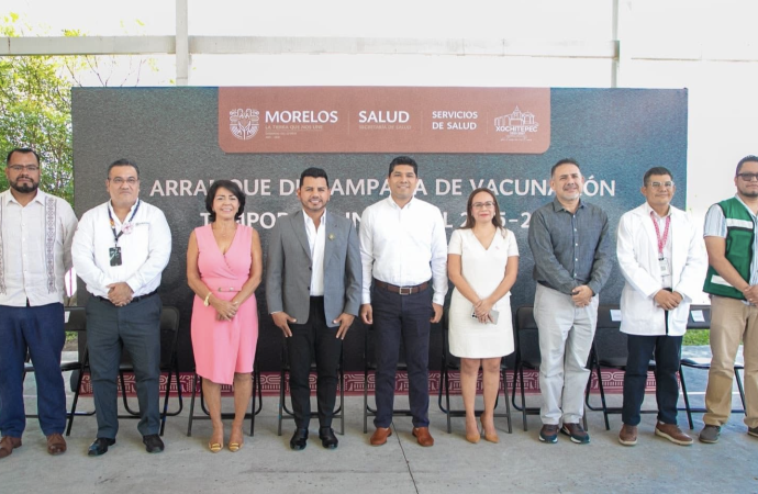ARRANCA EN XOCHITEPEC CAMPAÑA DE VACUNACIÓN TEMPORADA INVERNAL 2025-2026
