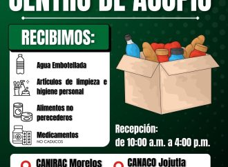 CCE instala centro de acopio para damnificados en Veracruz