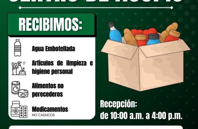 CCE instala centro de acopio para damnificados en Veracruz