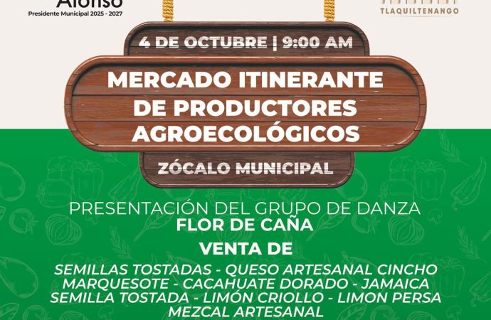 ‼️ MERCADITO ITINERANTE DE PRODUCTORES AGROECOLÓGICOS ‼️