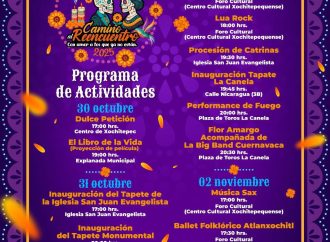 PRESENTA “CHALO” FLORES FESTIVAL DÍA DE MUERTOS XOCHITEPEC 2025
