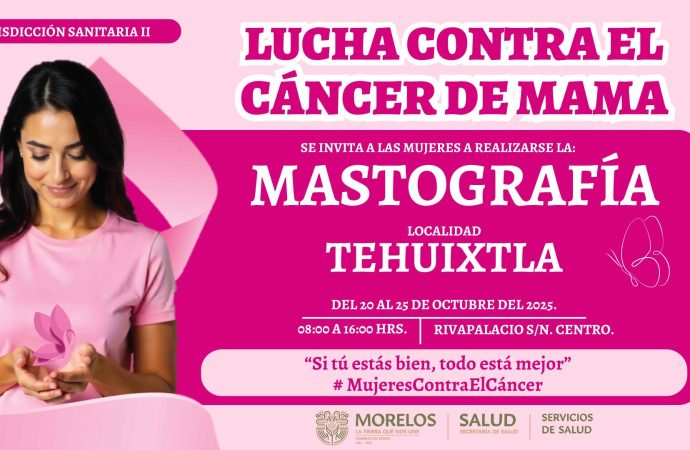 🎀 ¡Campaña de mastografías gratuitas en Tehuixtla!