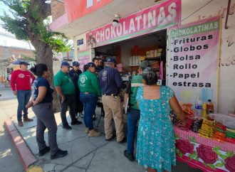Refuerzan acciones preventivas para inhibir la venta de pirotecnia en Emiliano Zapata