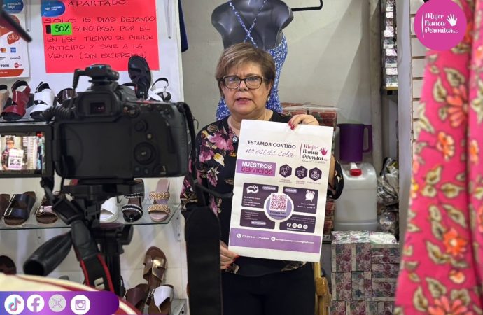 MujerNuncaPermitasAC fortalece la prevención de la violencia en el Mercado de Lomas de la Selva